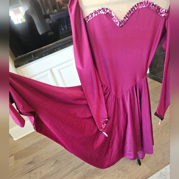 New Creation International Texas skating cristals  ice dance dress M - Picture 8 of 16